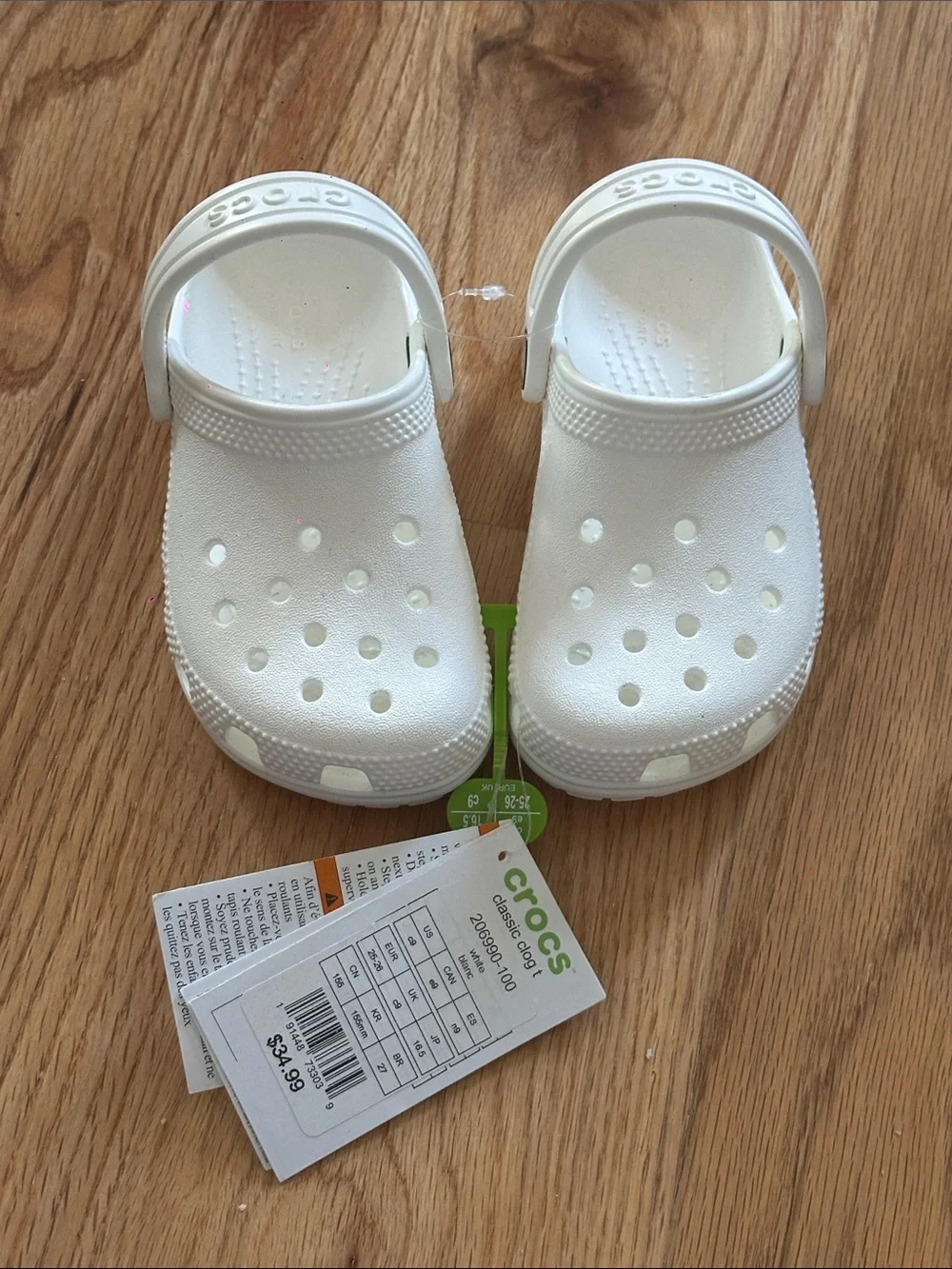 CROCS Kids' Classic Clog in White
